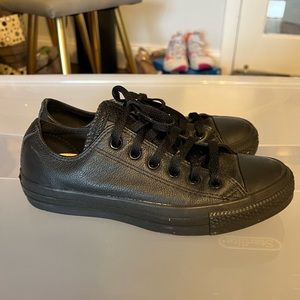 Leather converse